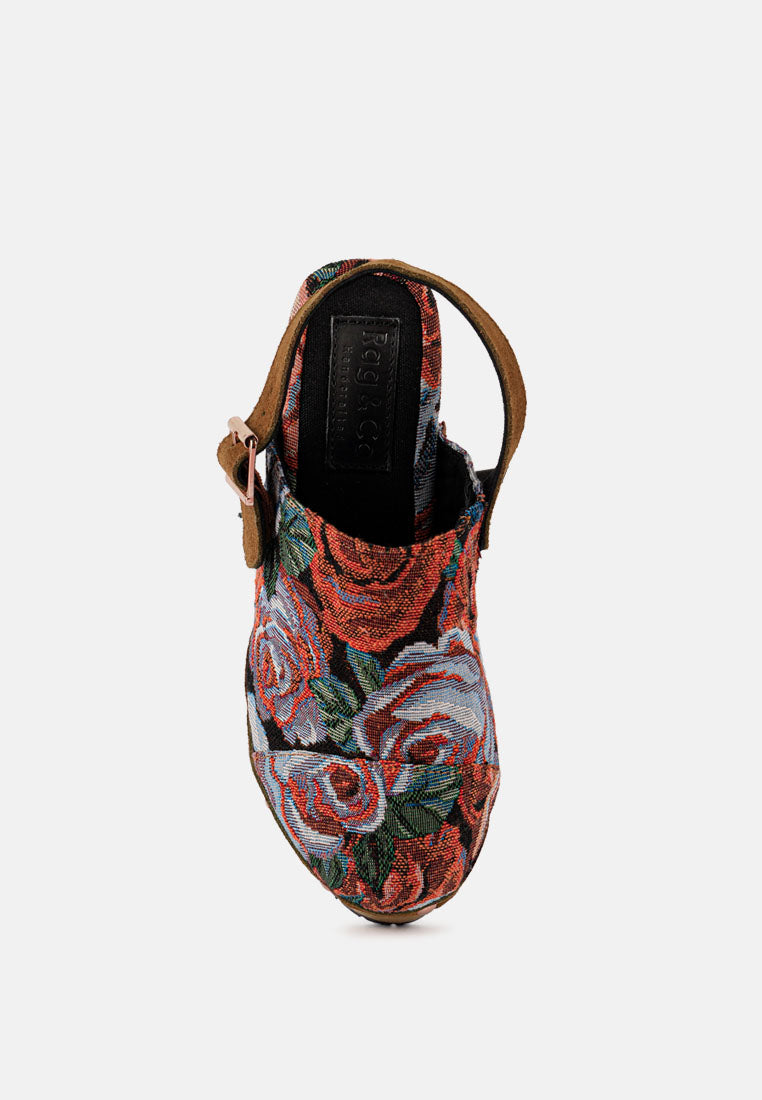mural tapestry handcrafted clogs by London Rag