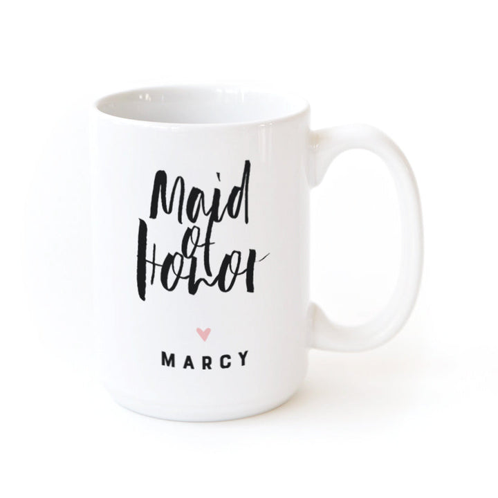 Maid of Honor Personalized Coffee Mug by The Cotton & Canvas Co.