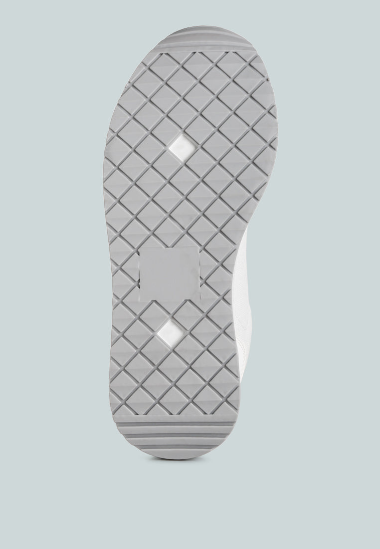 mailys Metallic Panel Platform Sneakers by London Rag