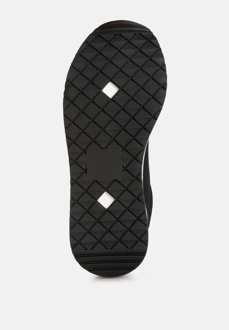 mailys Metallic Panel Platform Sneakers by London Rag