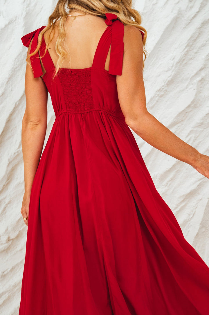 Mia Vita Button Down Dress With Ties by Bali ELF