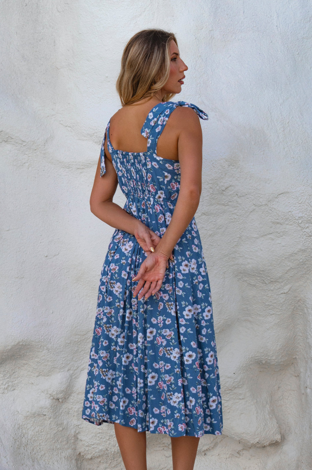 Mia Vita Button Down Dress With Ties by Bali ELF