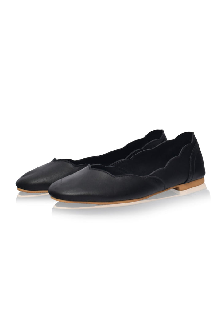 Milan Leather Ballet Flats by Bali Lane