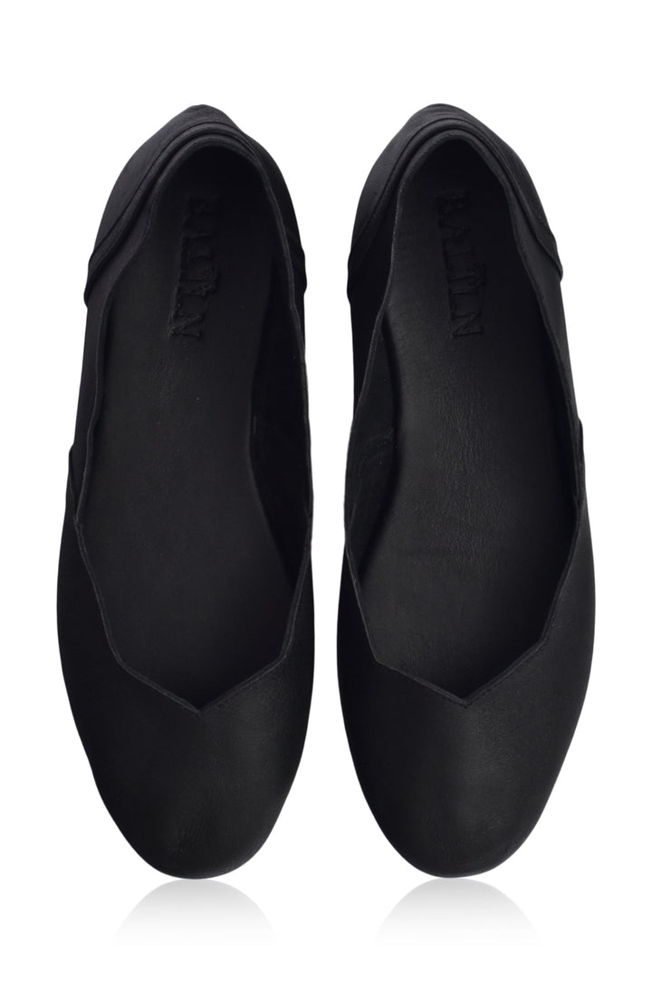 Milan Leather Ballet Flats by Bali Lane