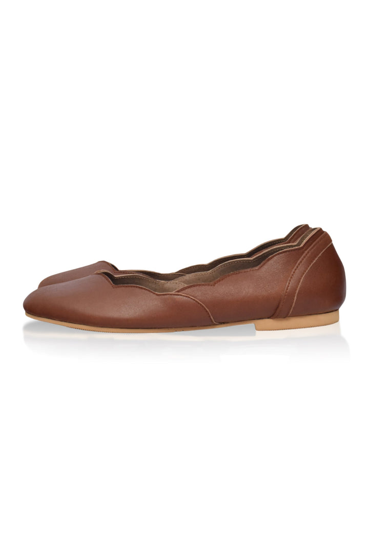 Milan Leather Ballet Flats by Bali Lane