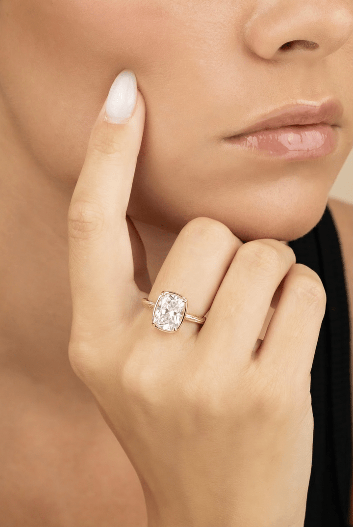 Elongated Mini Cushion Ring