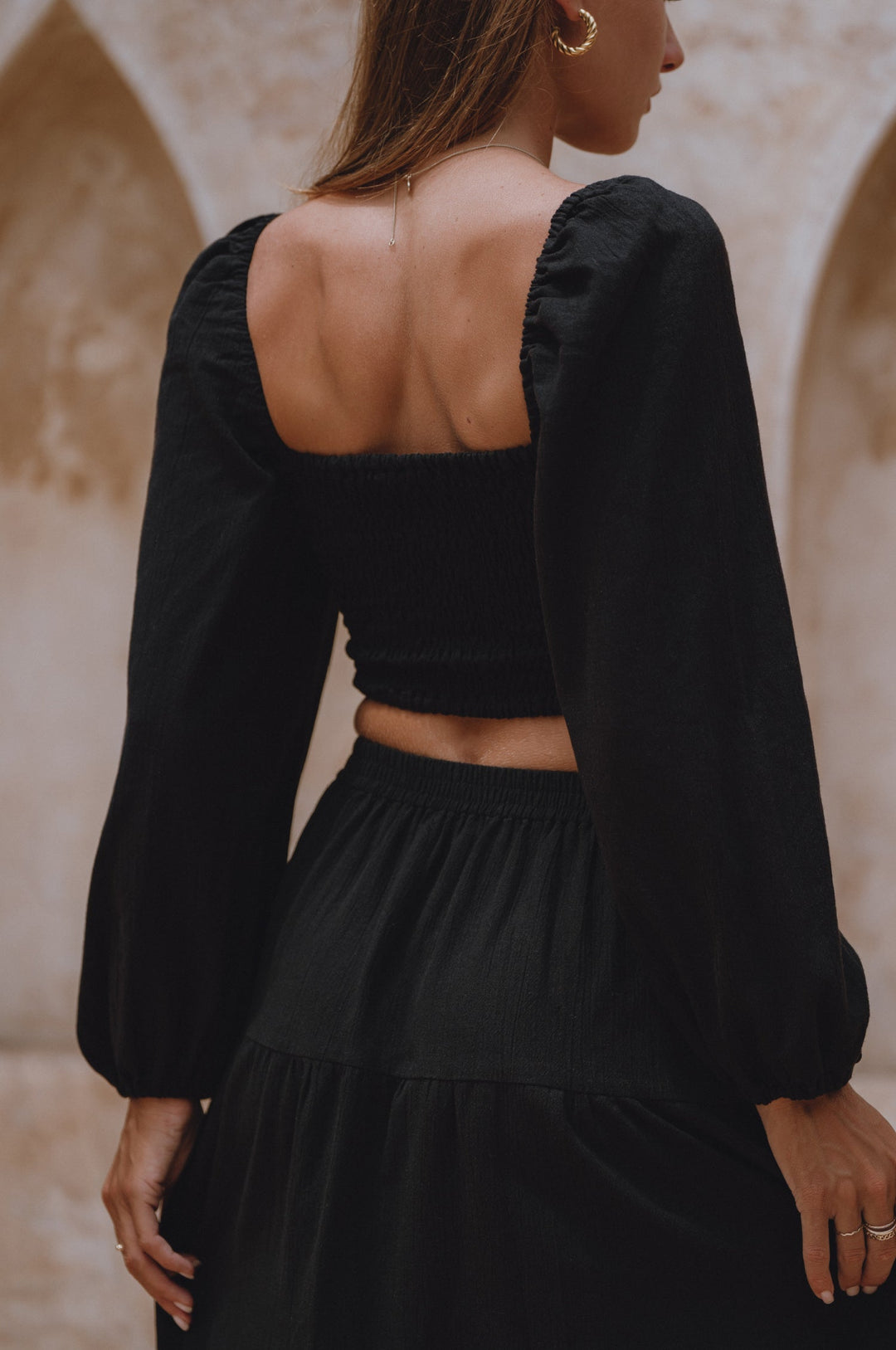 Mumbai Maxi Linen Skirt by Bali Lane