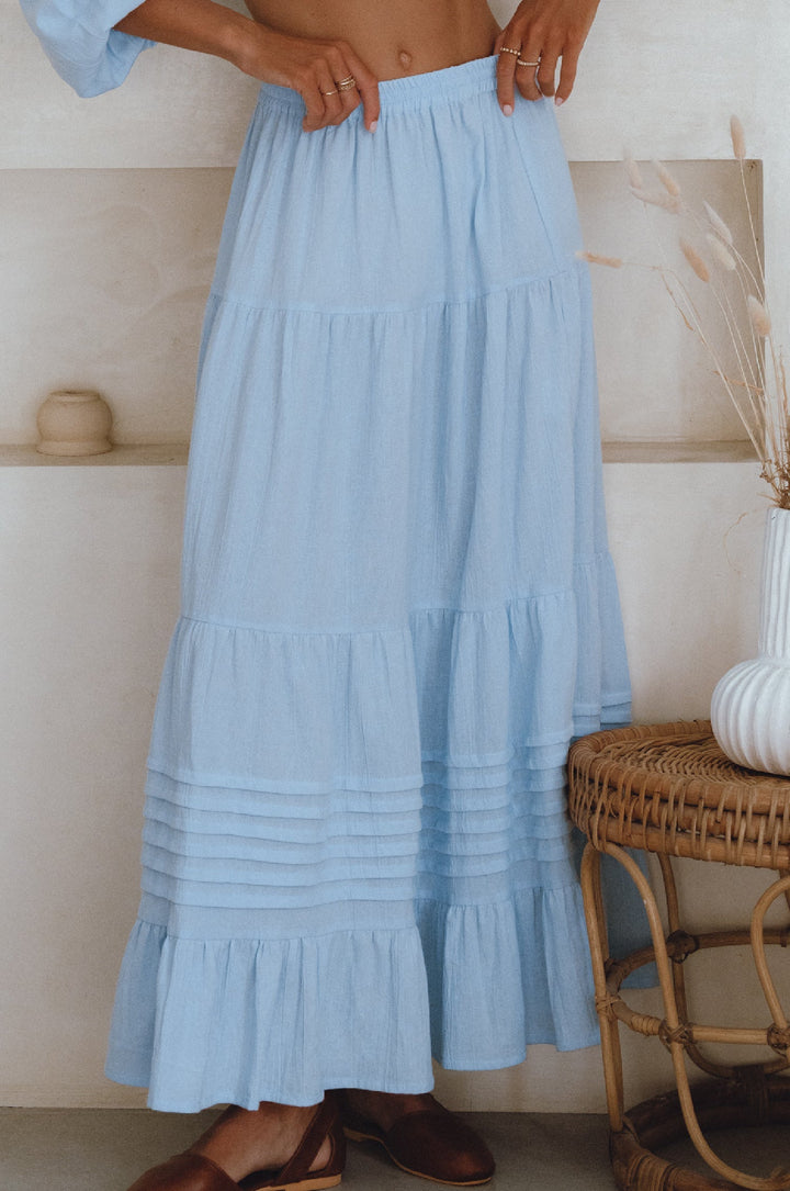 Mumbai Maxi Linen Skirt by Bali Lane