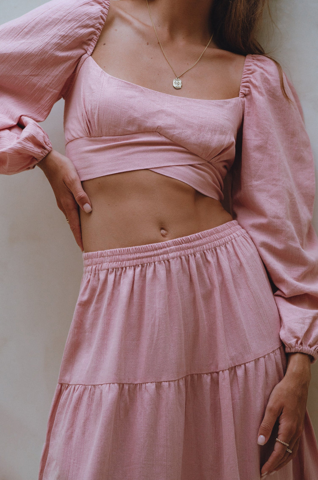 Mumbai Maxi Linen Skirt by Bali Lane