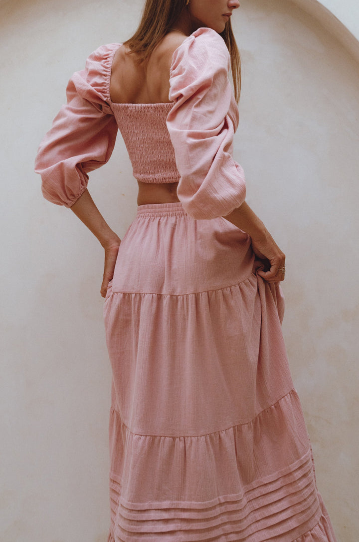 Mumbai Maxi Linen Skirt by Bali Lane