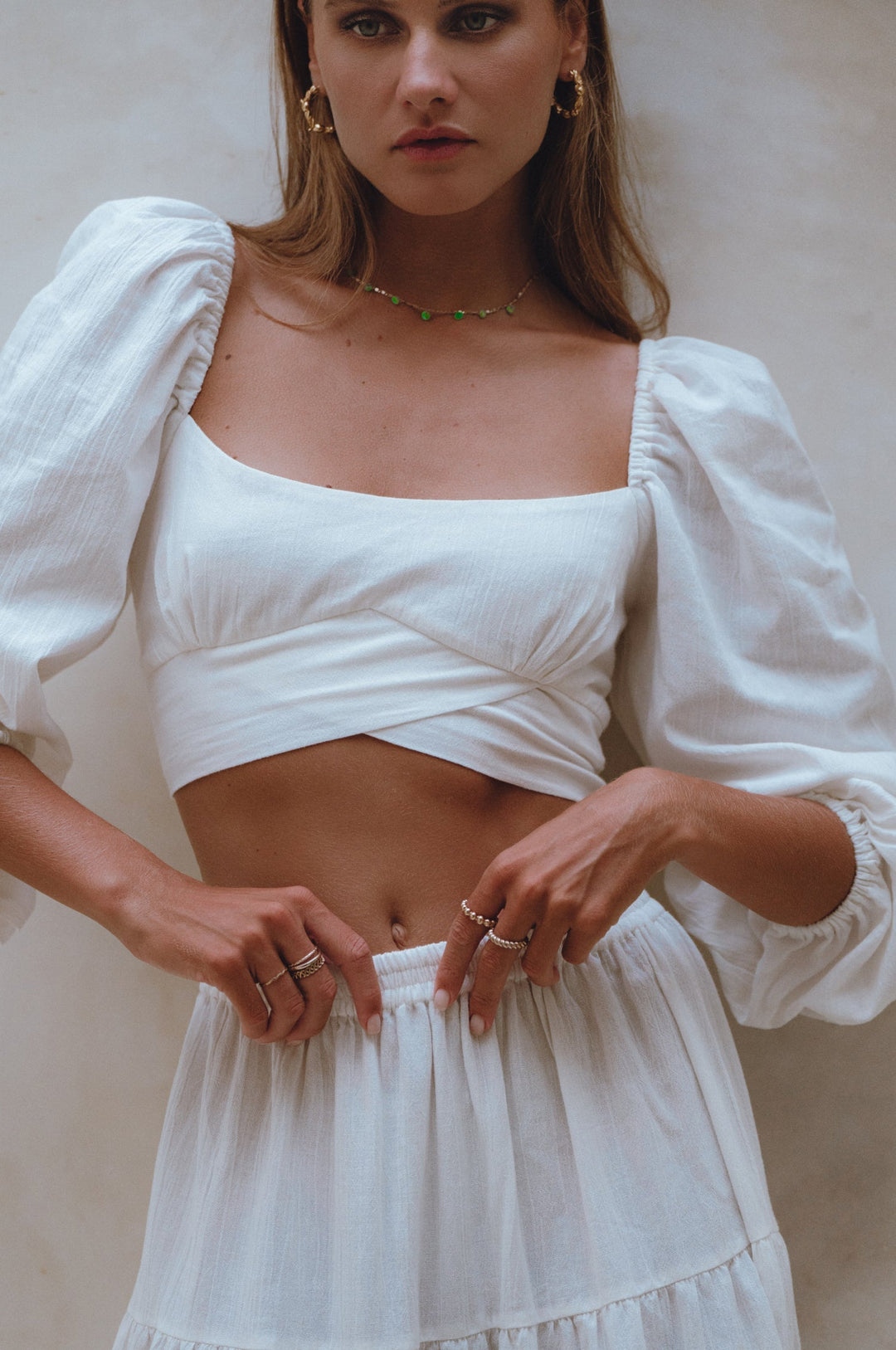 Mumbai Maxi Linen Skirt by Bali Lane