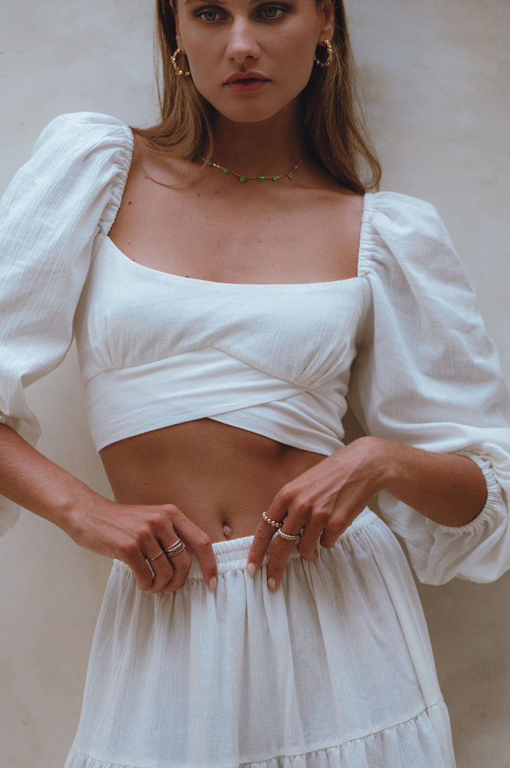 Mumbai Maxi Linen Skirt by Bali Lane