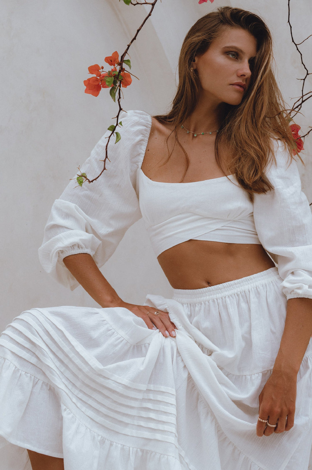 Mumbai Maxi Linen Skirt by Bali Lane