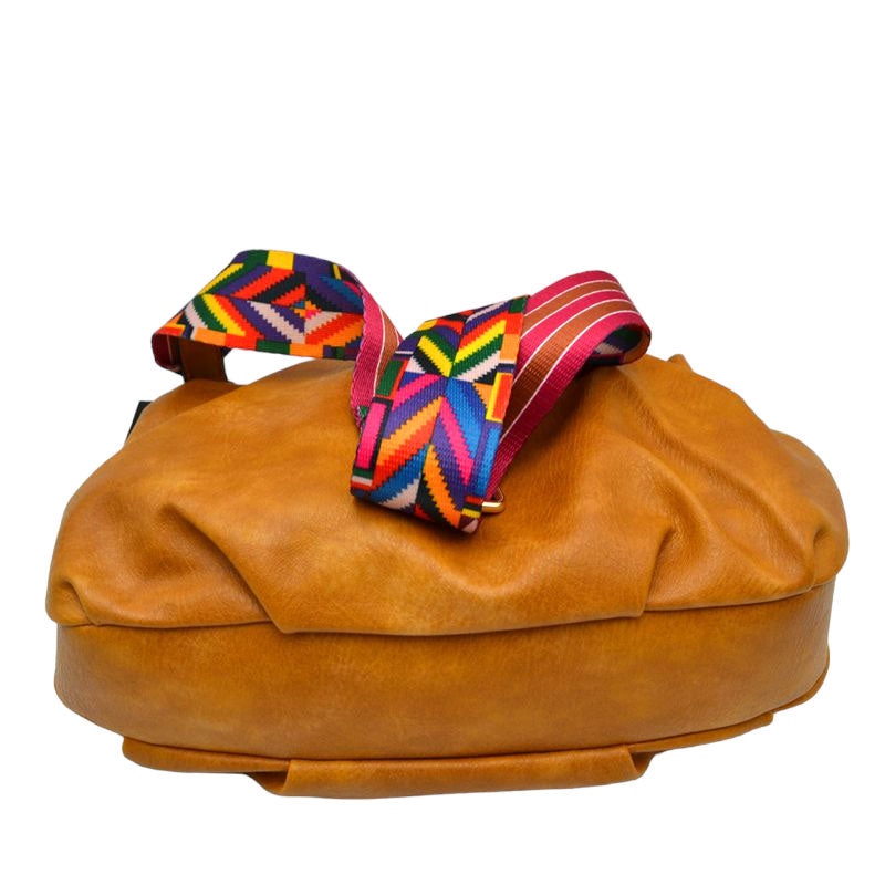 Vegan Leather Crossbody Bag with Guitar Strap by Madeline Love