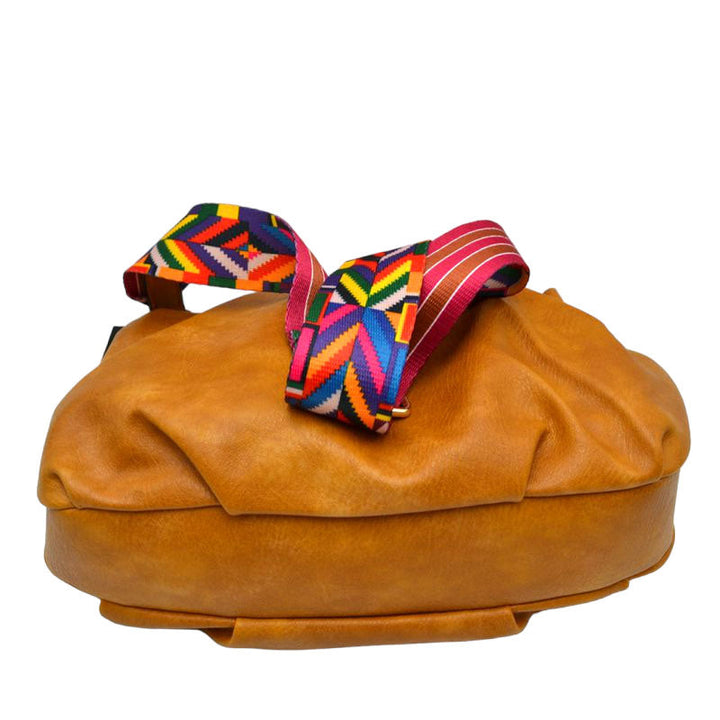 Vegan Leather Crossbody Bag with Guitar Strap by Madeline Love