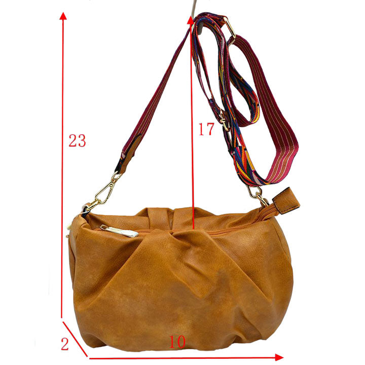 Vegan Leather Crossbody Bag with Guitar Strap by Madeline Love