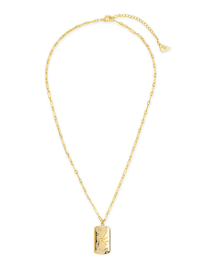 Constellation Dog Tag Pendant Necklace