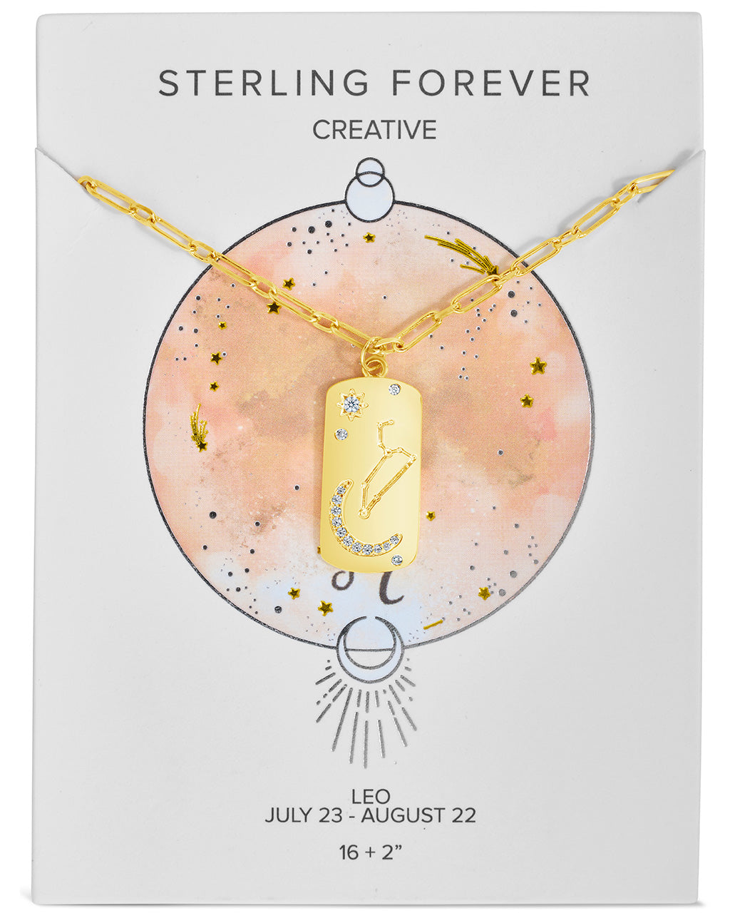 Constellation Dog Tag Pendant Necklace