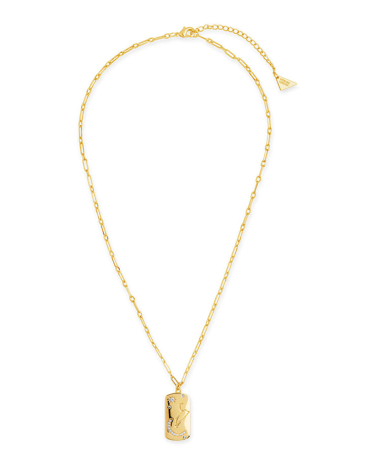 Constellation Dog Tag Pendant Necklace