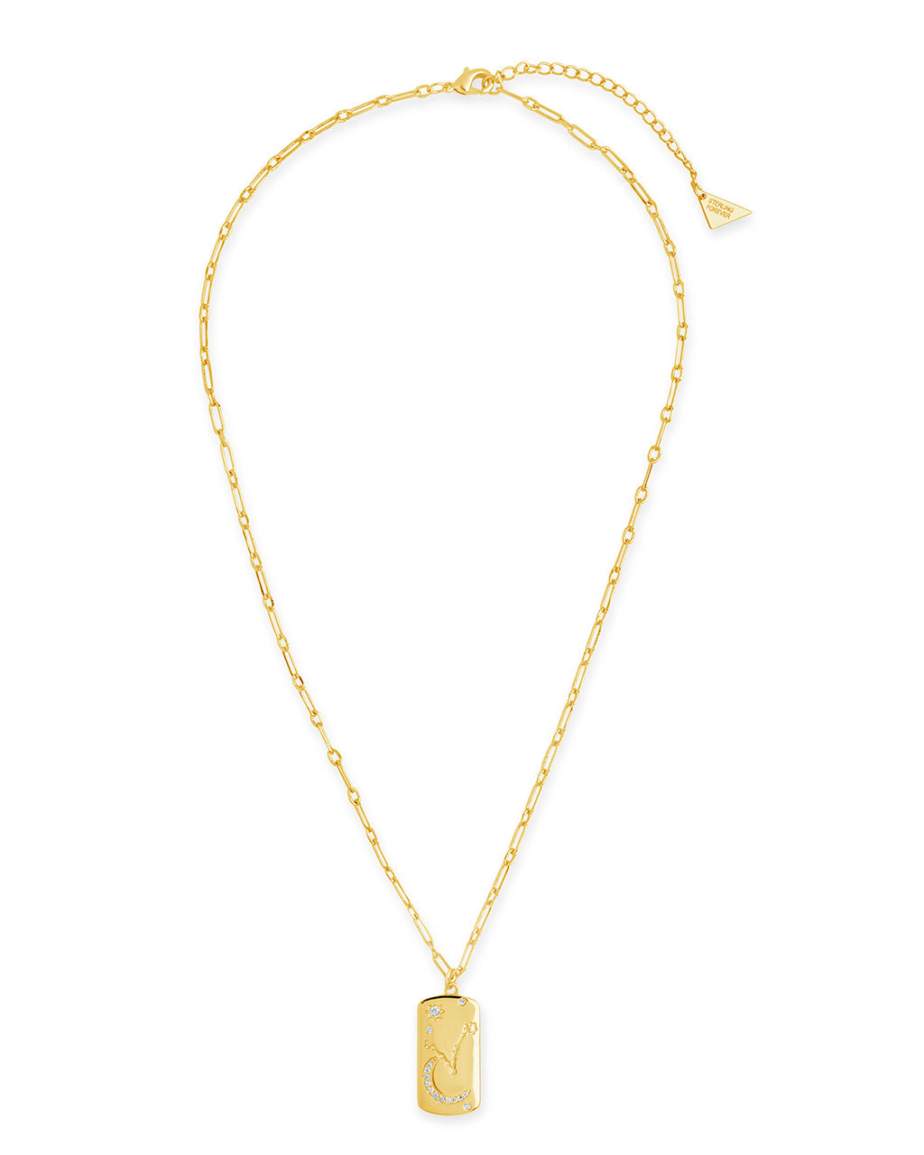 Constellation Dog Tag Pendant Necklace