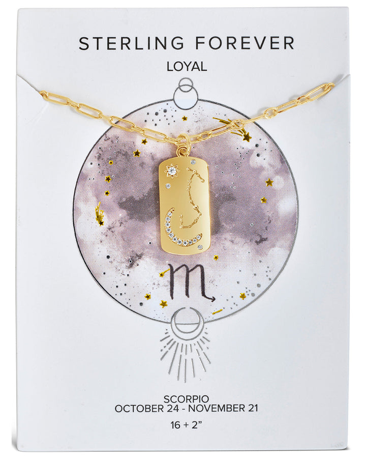 Constellation Dog Tag Pendant Necklace
