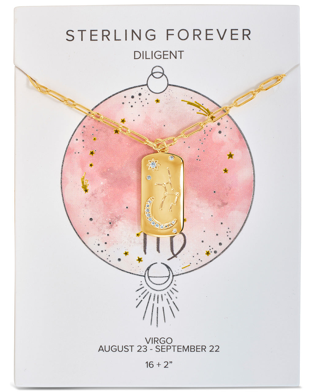 Constellation Dog Tag Pendant Necklace