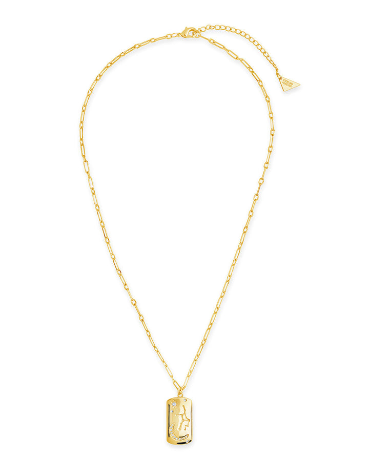 Constellation Dog Tag Pendant Necklace