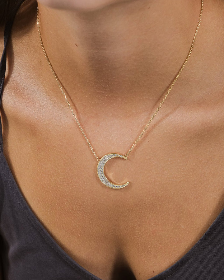 Crescent Pendant Necklace
