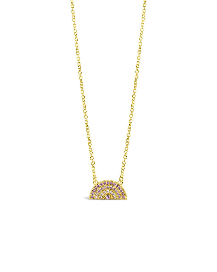 Rainbow CZ Pendant Necklace