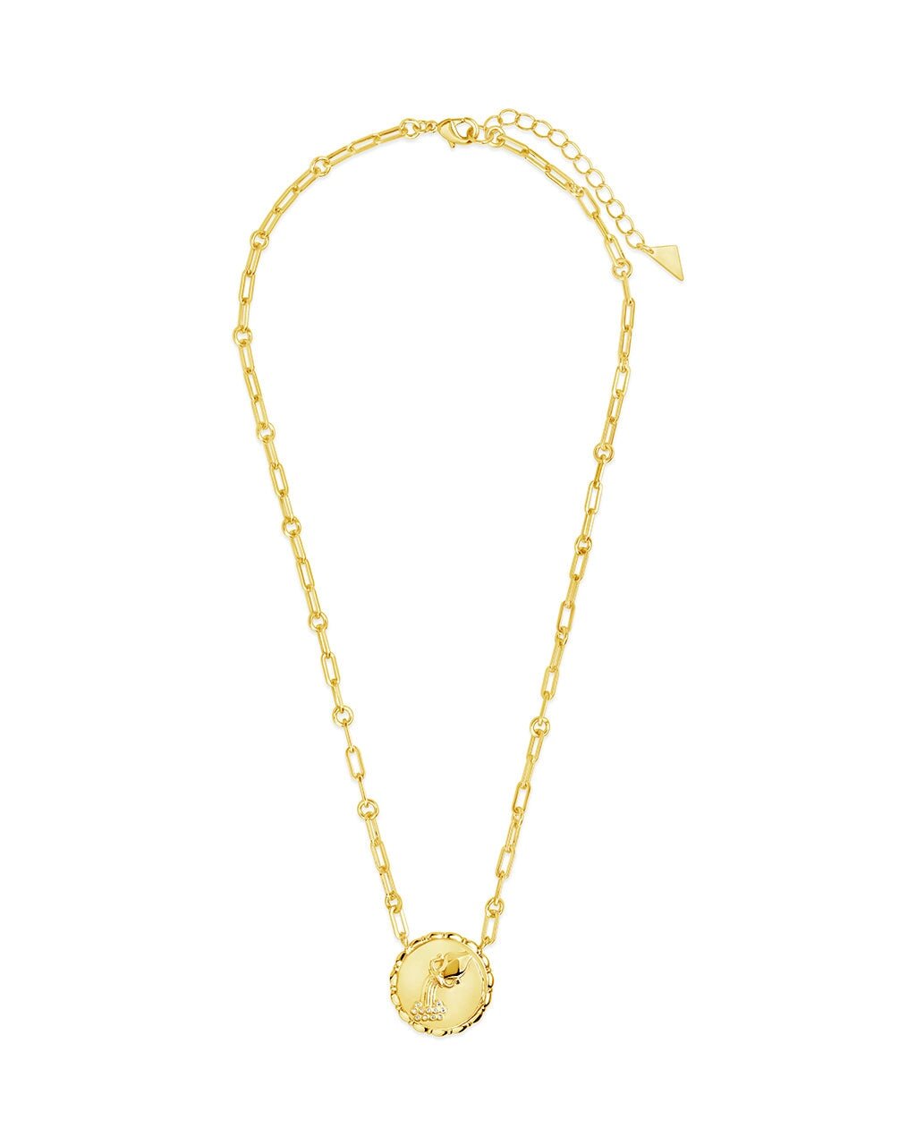 Zodiac Link Pendant Necklace