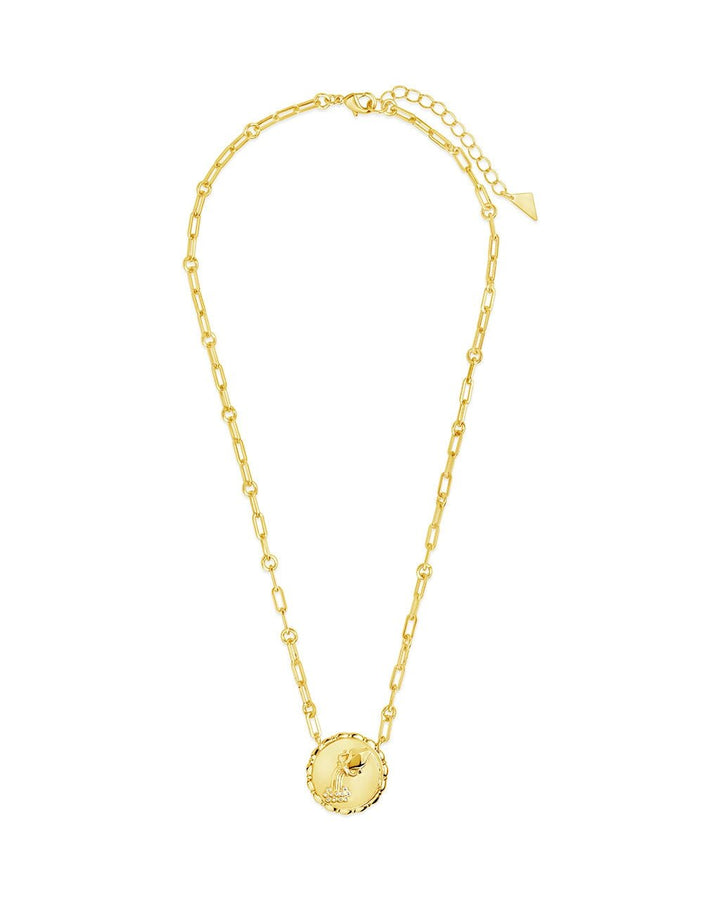 Zodiac Link Pendant Necklace