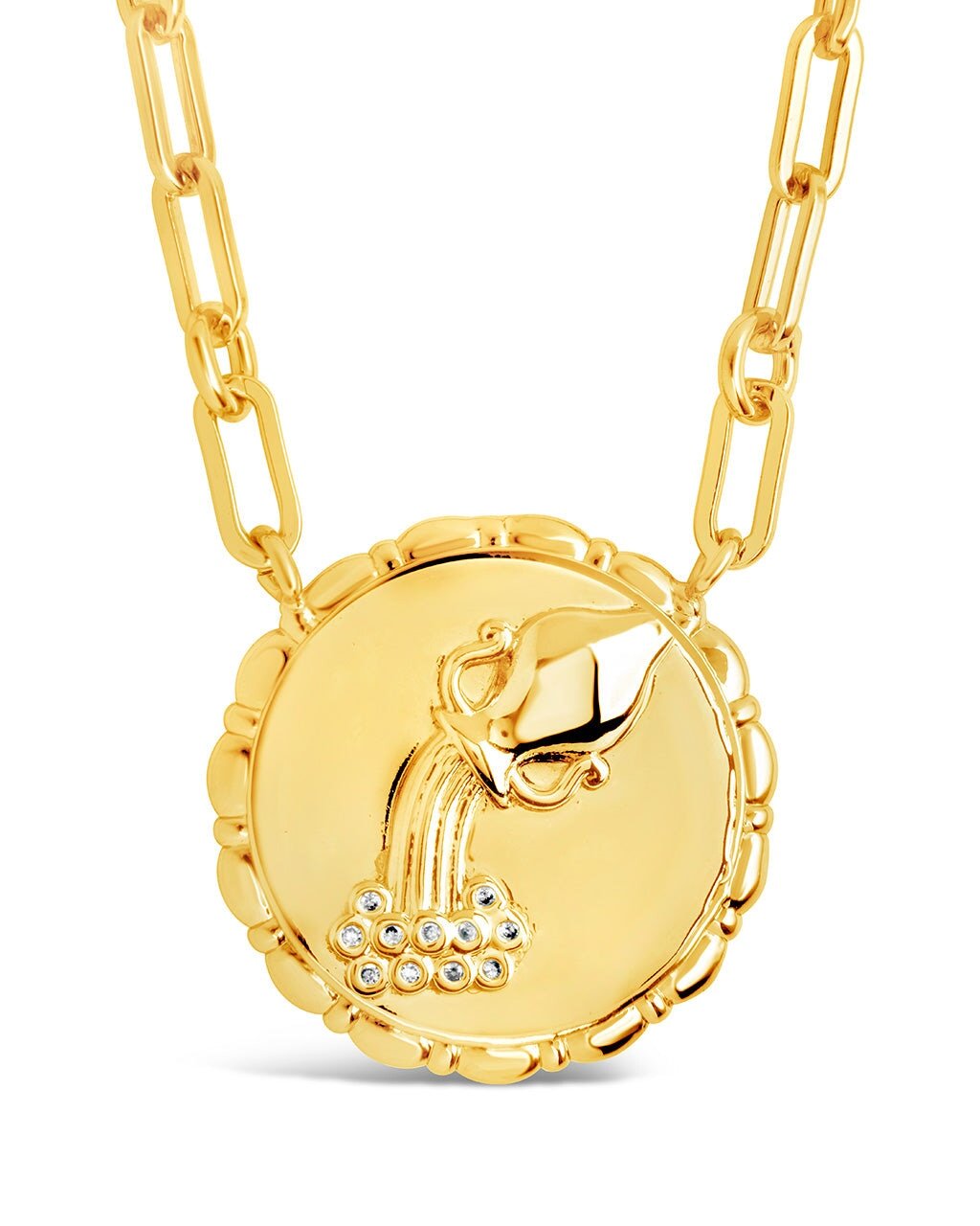 Zodiac Link Pendant Necklace
