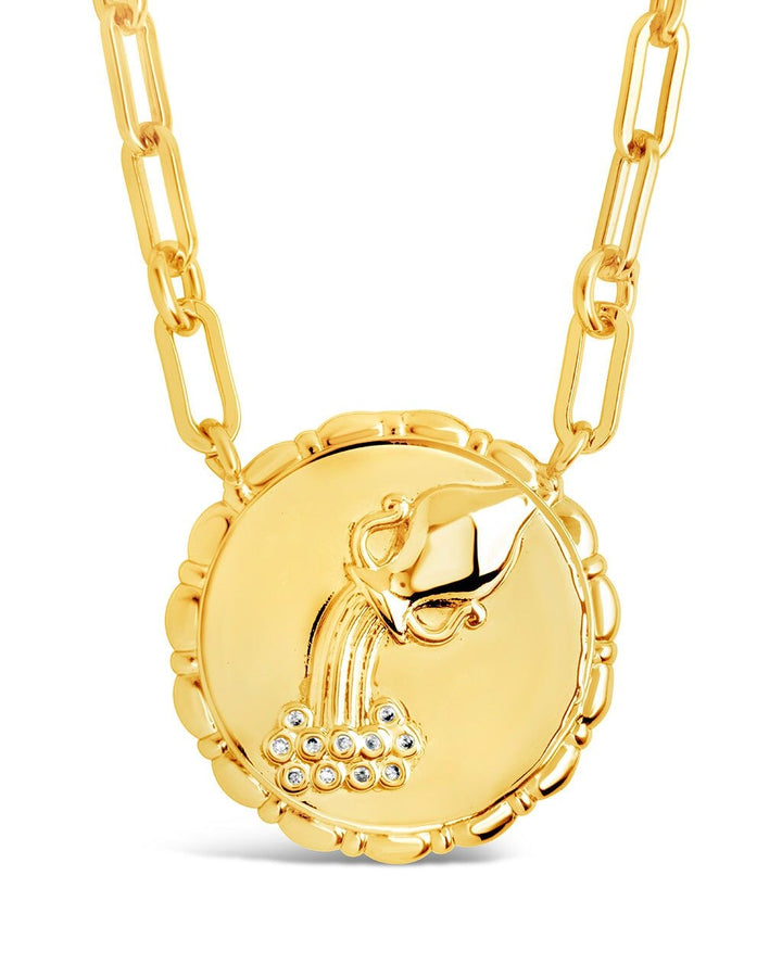 Zodiac Link Pendant Necklace