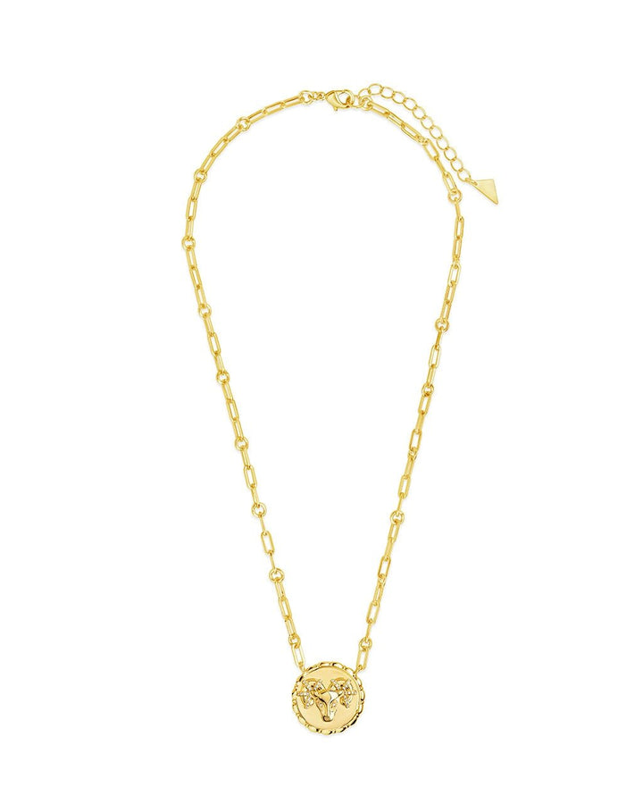 Zodiac Link Pendant Necklace