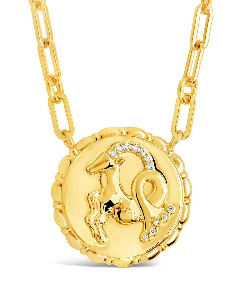 Zodiac Link Pendant Necklace