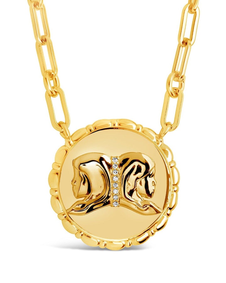 Zodiac Link Pendant Necklace