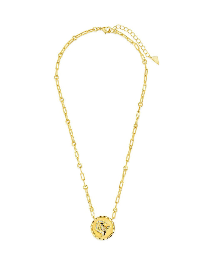 Zodiac Link Pendant Necklace