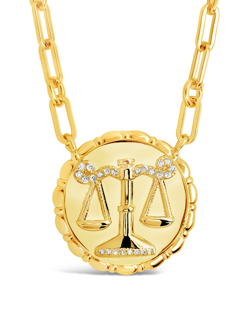 Zodiac Link Pendant Necklace
