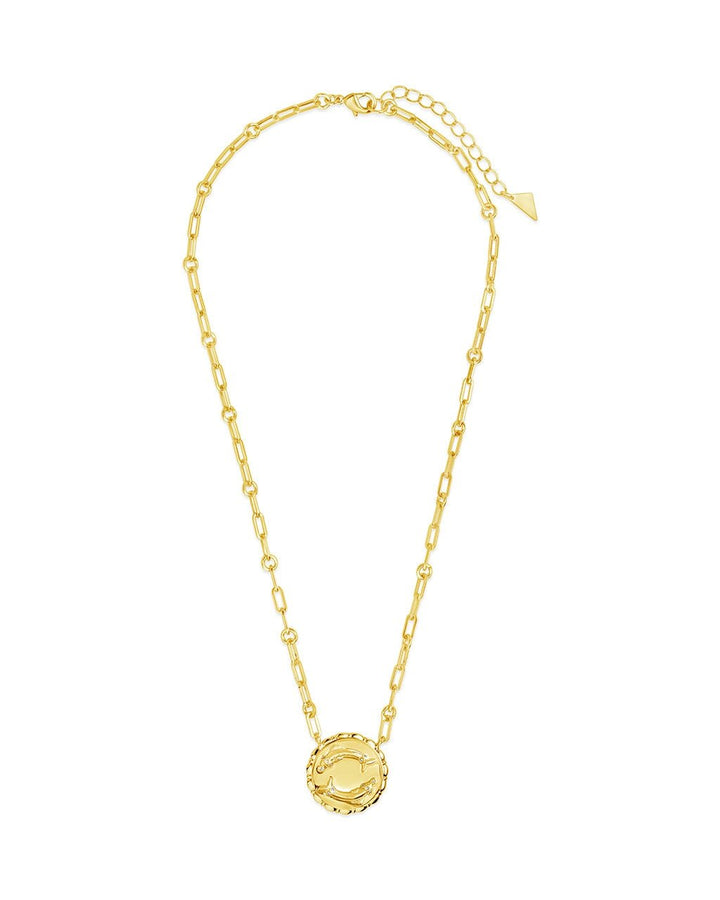 Zodiac Link Pendant Necklace