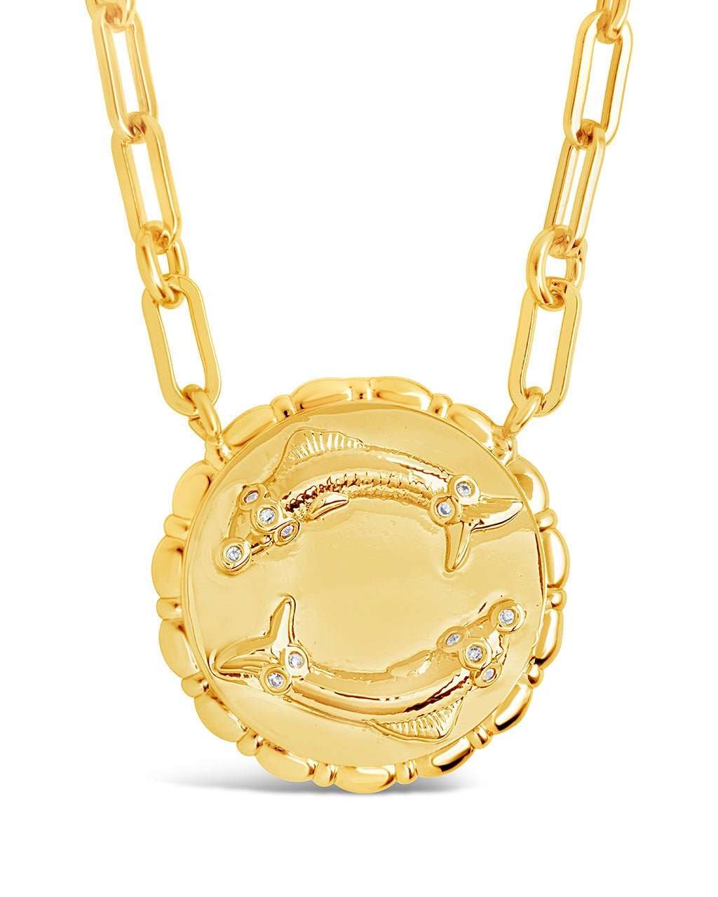 Zodiac Link Pendant Necklace