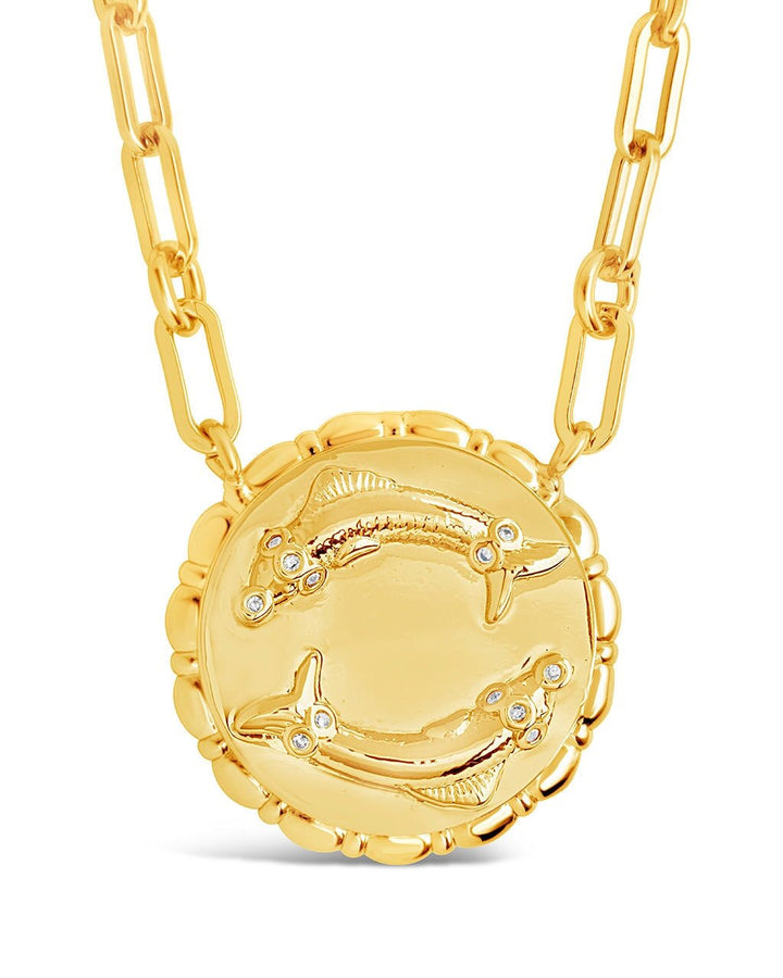 Zodiac Link Pendant Necklace