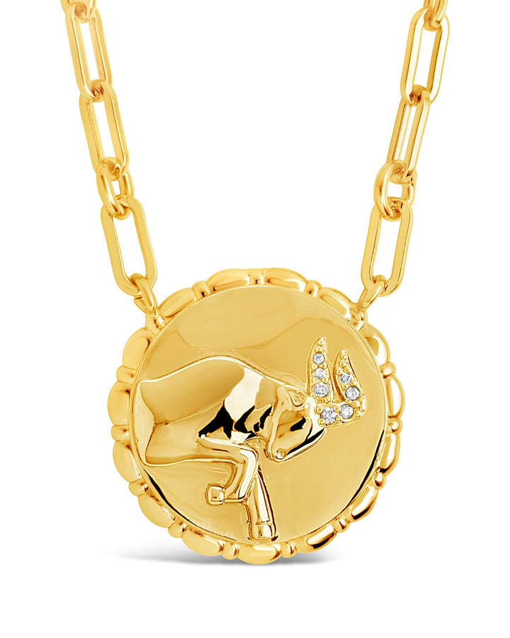 Zodiac Link Pendant Necklace