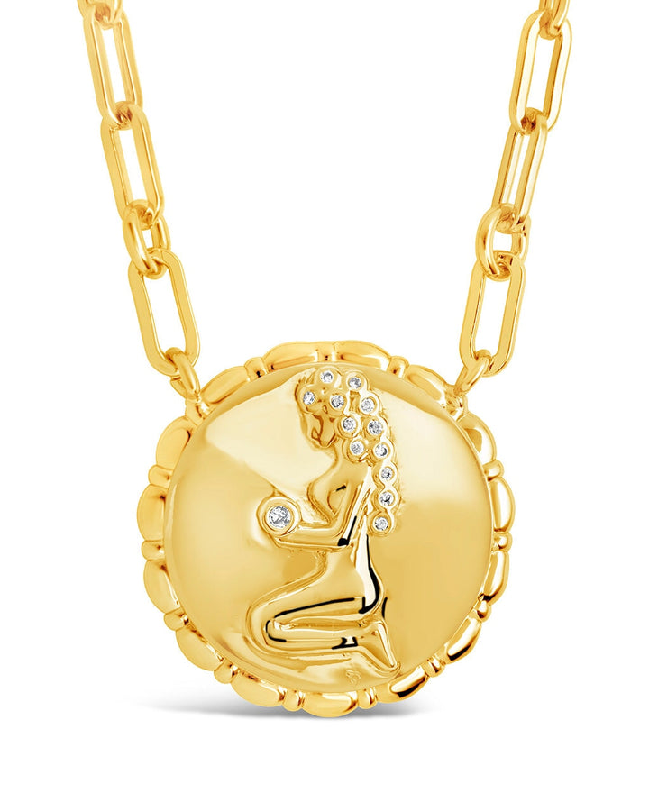 Zodiac Link Pendant Necklace