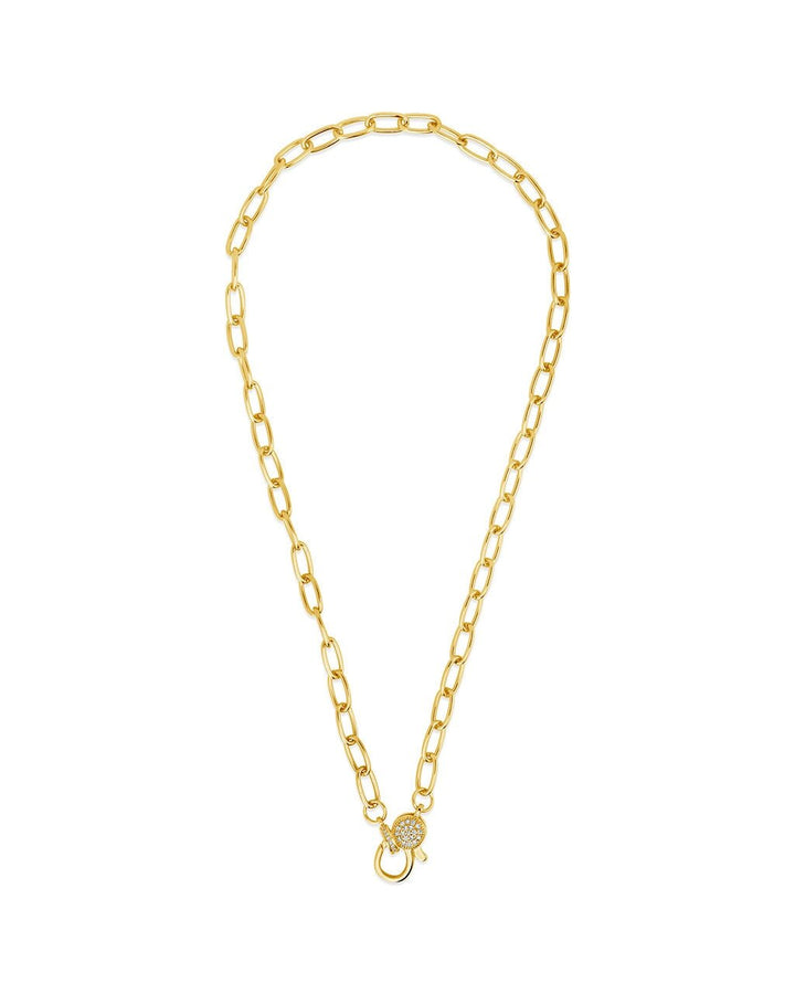 Tay Moonstone Charm & Chain Necklace