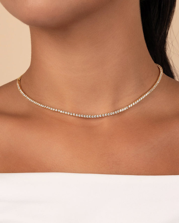Mirabell Adjustable CZ Tennis Necklace