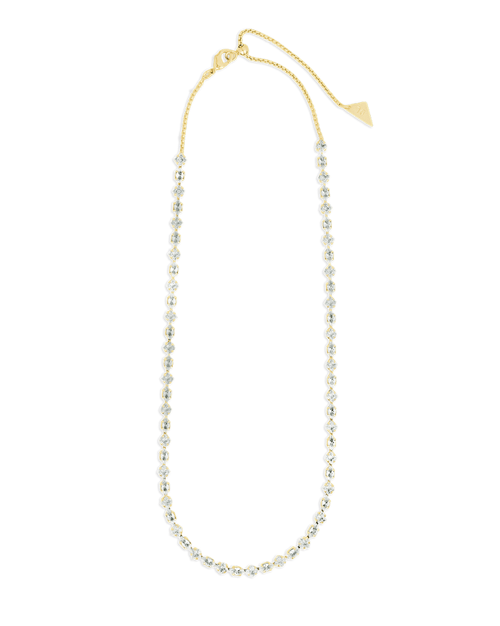 Kite Cut Tennis Necklace