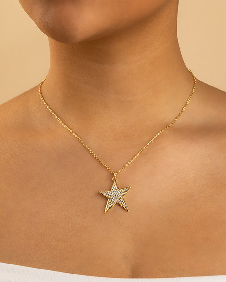 Star Pave CZ Pendant