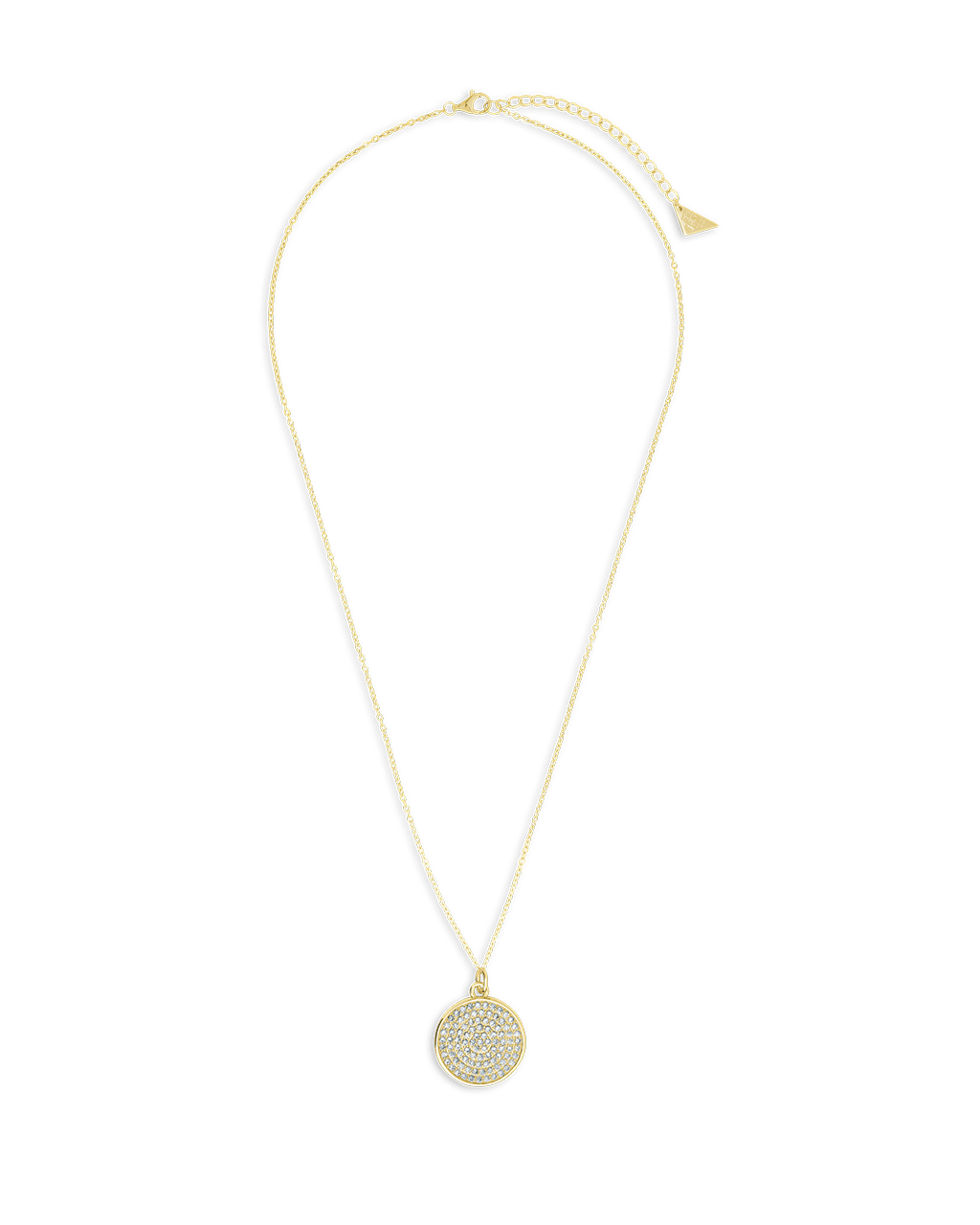 Circle Pave CZ Pendant