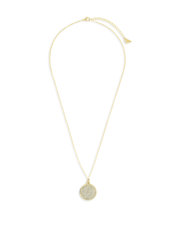 Circle Pave CZ Pendant