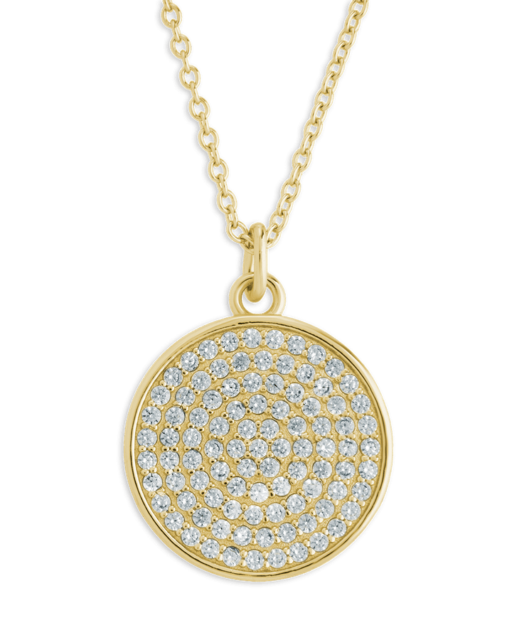 Circle Pave CZ Pendant